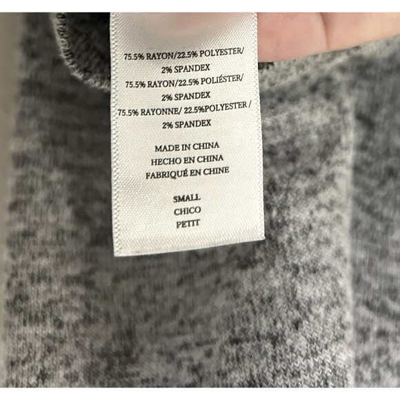 Rails Women’s Leigh Melange Grey Lightweight Pullover Sweater Size Small - Picture 4 of 5